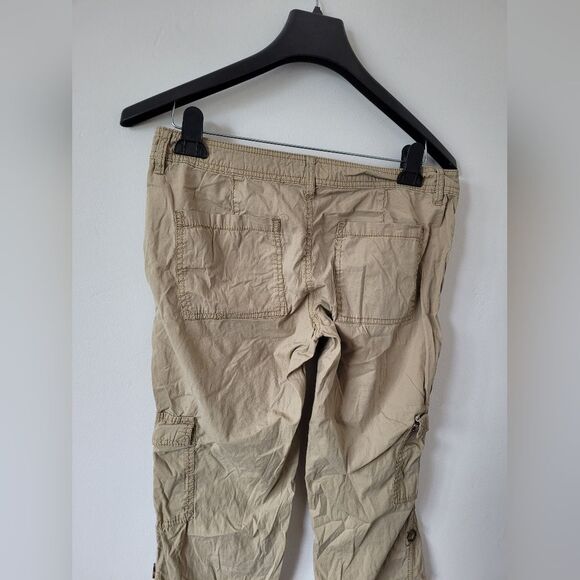 So Y2K Cargo Pants Tan Brown Utility Gorpcore 90s Baggy Grunge Outdoor Low Rise - Picture 6 of 9